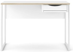 Бяла работна маса , 110 x 48 cm Function Plus - Tvilum