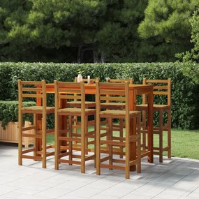Sonata H Бар табуретки, 6 бр, акация масив