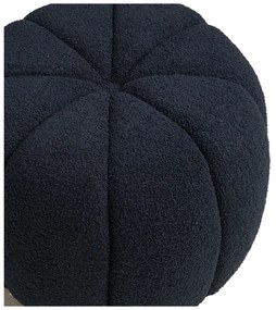 Тъмносиня табуретка от прежда с примки от букле Paisley – House Nordic