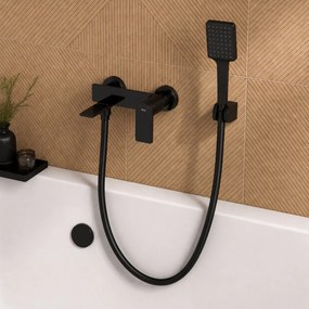Душ маркуч против усукване Rea Black 150 cm