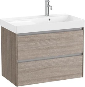 Долен шкаф за умивалник Ona 80 x 46 x 56.5 cm, десен, дървесно тъмно