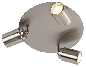 Модерен баня прожектор стомана 3-светлина IP44 - Ducha