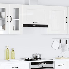 853599 vidaXL Кухненски стенен шкаф, Kalmar, бял гланц, инженерно дърво