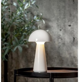 Бяла LED настолна лампа с възможност за димиране (височина 28 cm) Mushroom - Star Trading