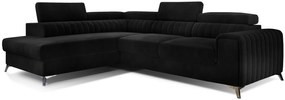 Ъглов диван Renesy-Black-Left
