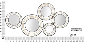 Метална декорация за стена 111x59 cm Oporto - Mauro Ferretti