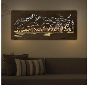 Li-Go 5589/A/DUB2 - LED стенна декорация LED/10W/5V 30000 mAh 110x50 cm дъб