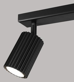 Черен прожектор 6,5x30 cm Gleam – Sollux