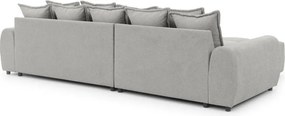 Светлосив ъглов диван (ляв ъгъл) Albane – Ropez