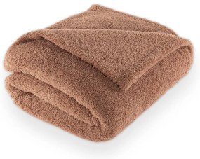 Кафяво одеяло от микроплюш 150x200 cm Cocoon – Tiseco Home Studio