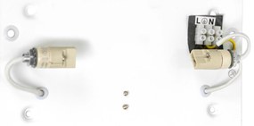 Комплект от 2 модерни стенни лампи бели - Otan