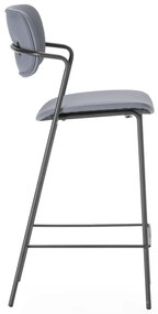 Тъмносиви бар столове в комплект от 2 бр. (височина на седалката 68 cm) Maika – Marckeric