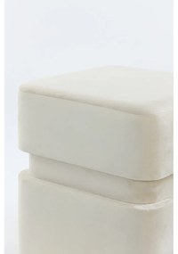 Кремава кадифена табуретка Piazza – Light &amp; Living