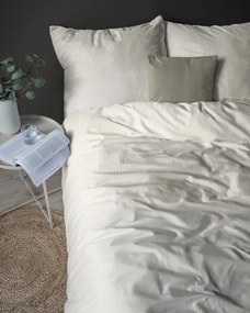 Луксозно памучно спално бельо в бежова дамаска 3 časti: 1ks 160x200 + 2ks 70x80