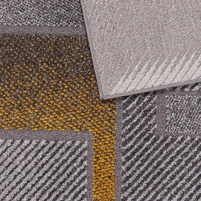 Килим в цвят жълта охра и сиво 80x160 cm Meteo - FD