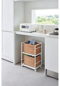 Бял метален подвижен стелаж 42x60 cm Tower – YAMAZAKI