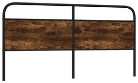 4100245 vidaXL Горна табла, опушен дъб, 180 см, стомана и инженерно дърво