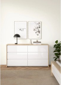 Бял скрин 157x84x48 cm Next – Tvilum
