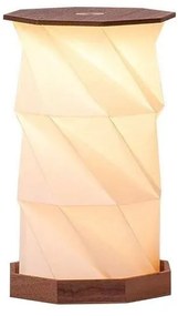 Светлинна декорация с USB в тъмно естествен цвят ø 12 cm Twist Hexagon – Gingko