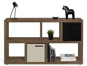 Кафява библиотека от декор от орех 150x83 cm Berlin – TemaHome