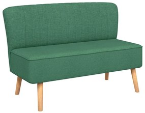 244073 vidaXL Диван, плат, 117x55,5x77 см, зелен