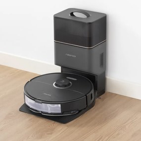 Прахосмукачка робот Roborock S8 Plus Schwarz S8P52-00, 69W, 5200 mAh, 6000Pa, Моп, LiDAR картографиране, 750 мл, 4 сензора, Автономност до 180 мин, Черен