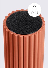 Оранжево осветително тяло за таван със стъклен абажур ø 12 cm Orbital – Sollux