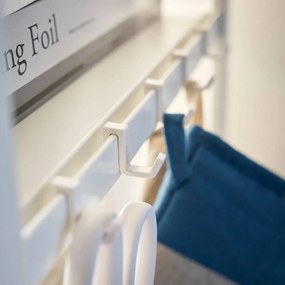 Стоманен стелаж в матово бял цвят 60x170x46,5 cm Tower – YAMAZAKI