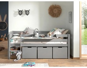 Сиви чекмеджета за под детско легло 3 бр Pino - Vipack