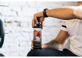 Черна стъклена бутилка 350 ml Fuori – Vialli Design