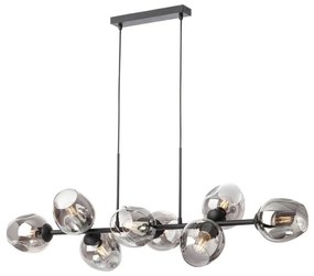 Redo 01-2622 - Пендел PIERCE 8xE27/42W/230V черен/опушен