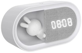 LED нощна лампа с будилник BUNNY LED/1,2W/5V 3000K, регулируема