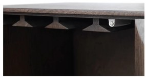 Тъмнокафяв скрин 90x130 cm Latina – Unique Furniture