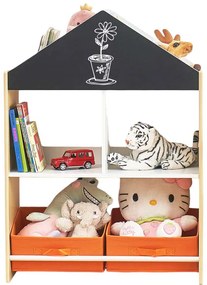 GINGER HOME Органайзер/етажерка 2 нива КЪЩИЧКА NATURAL