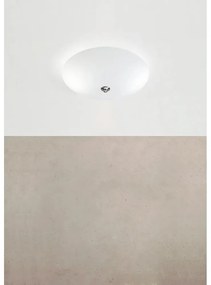 Бяло осветително тяло за таван със стъклен абажур ø 39 cm Platillo – Markslöjd