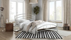 Легло Kelly-150x200-White-Με ποδαρικό