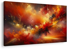Картина на платно – Експлозия от червена енергия
