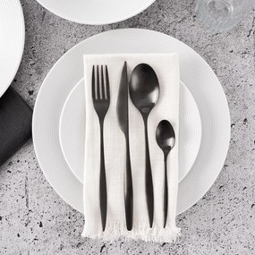 Черен прибори за хранене от неръждаема стомана 24 бр. – Orion