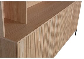 Библиотека от декор от дъб в естествен цвят 200x150x44 cm Gravure – WOOOD