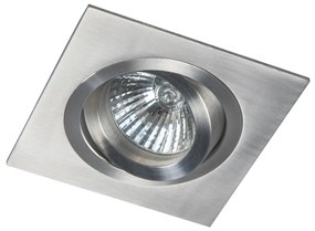 Комплект от 6 вградени прожектора стомана, накланящи се - Lock 1