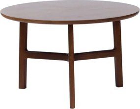 БЕЛУНО Естествен Орех (Тъмнокафяв) - ДЪРВЕНА ХОЛНА МАСА Ø65 cm КРЪГЛА MODERN CLASSIC