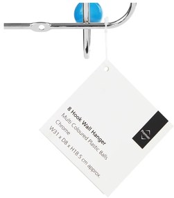 Метална стенна закачалка сребърна Plastic – Premier Housewares