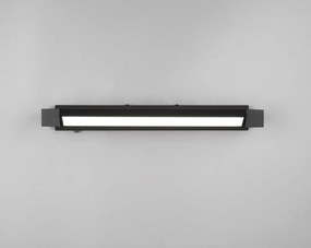 Матово черно LED стенна лампа Fabrizio – Trio