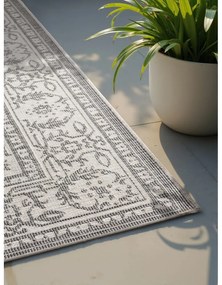 Килим за открито и закрито в цвят слонова кост и сиво 200x290 cm Duet Kona – NORTHRUGS