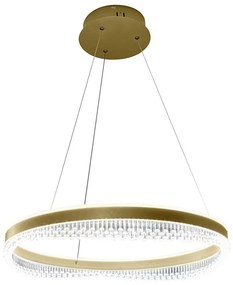 LED Пендел PRECIOSA LED/52W/230V Ø 60 см златист