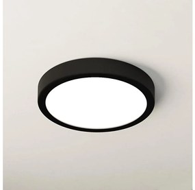 Eglo 900653 - LED таванно осветително тяло за баня FUEVA LED/17W/230V черно IP44