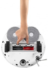 Прахосмукачка робот Roborock Q Revo Curv QRC02-00, 18500 Pa, 6400 mAh, 66W, 3D Картографиране LiDar, Станция за зареждане, Автономия до 4 часа, Бял