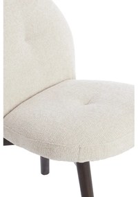 Кремави тапицирани трапезни столове в комплект 2 бр. Sinosa – Light &amp; Living