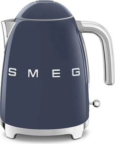 Електрическа кана SMEG KLF03NBEU, 2400 W, 1.7 л, 360° основа, Гланцово покритие, Морско синьо