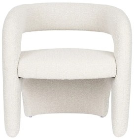 Бяло кресло от букле Nova – White Label